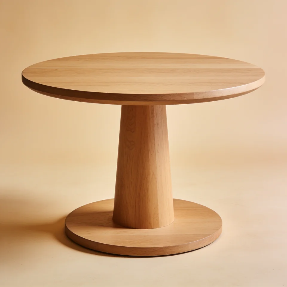 Round Pedestal Coffee Table